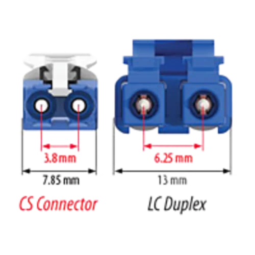 Патчкорд оптический CS/UPC SM Duplex 1 метр 2мм
